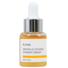 iUNIK - Propolis Vitamin Synergy Serum, 15ml - Atjaunojošs un barojošs sejas serums mini versijā cena un informācija | Serumi sejai, eļļas | 220.lv