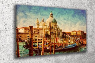 Glezna uz audekla Venēcijas pilsētas gondola 30x20 cm цена и информация | Картины | 220.lv