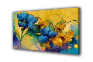 Glezna uz audekla krāsaini īrisu ziedi 110x80 cm цена и информация | Картины | 220.lv