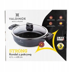 Tradicionālā Valdinox Strong panna 28 cm nelipīga cena un informācija | Pannas | 220.lv