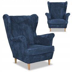 Ģimenes mēbeles blue navy velvets Bonito krēsls Scandinavian cena un informācija | Atpūtas krēsli | 220.lv