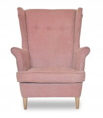 ARI krēsls ar kāju balstu, Skandināvijas ģimenes mēbeles, netīri rozā krāsā цена и информация | Кресла в гостиную | 220.lv