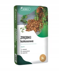 Kokosriekstu šķeldas frakcija 1,2-2,4 cm 5 l dārzs cena un informācija | Grunts, zeme, kūdra, komposts | 220.lv