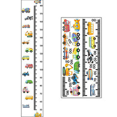 Линейка для измерения роста, наклейка на стену, ростомер цена и информация | Декоративные наклейки | 220.lv