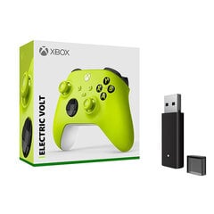 Xbox Wireless Controller Volt + Wireless Adapter cena un informācija | Gaming aksesuāri | 220.lv