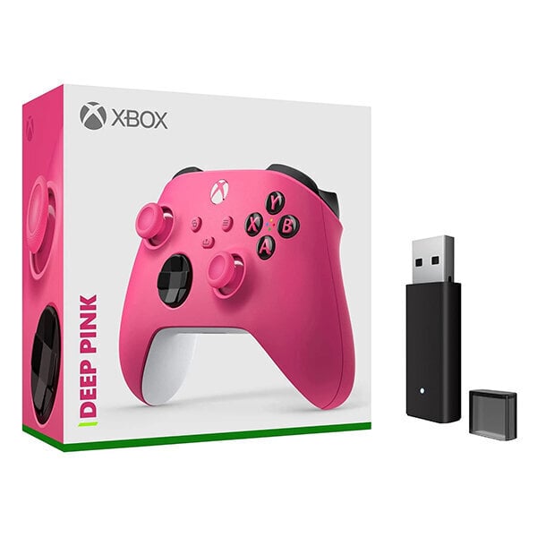 Xbox Wireless Controller Pink + Wireless Adapter цена и информация | Gaming aksesuāri | 220.lv