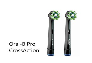 Насадки Oral-B Pro CrossAction, 2 шт. цена и информация | Насадки для электрических зубных щеток | 220.lv