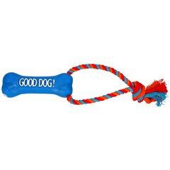 Rotaļlieta suņiem Dingo Rope with blue bone, 13 cm cena un informācija | Suņu rotaļlietas | 220.lv