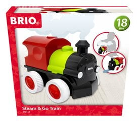 BRIO поезд Steam & Go цена и информация | Игрушки для мальчиков | 220.lv