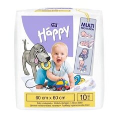 Пеленки Bella Baby Happy 60x60, упаковка из 10 штук цена и информация | Одноразовые пеленки и влажные салфетки | 220.lv