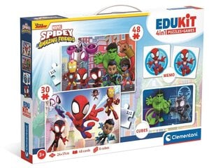 Набор игр Clementoni Edukit 4in1 Spideys, 18295 цена и информация | Развивающие игрушки | 220.lv