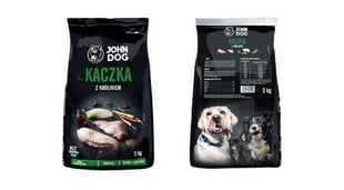 John Dog Premium ar pīli un trusi, 3 kg cena un informācija | Sausā barība suņiem | 220.lv