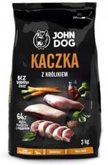 John Dog Premium ar pīli un trusi, 3 kg cena un informācija | Sausā barība suņiem | 220.lv