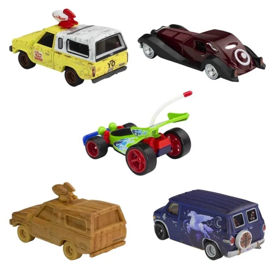 Auto modeļu komplekts Mattel Hot Wheels Disney 100 Anniversary, 5 gab. цена и информация | Rotaļlietas zēniem | 220.lv