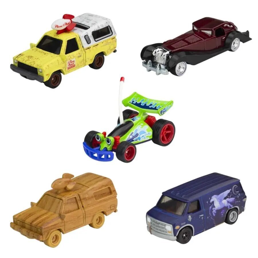 Auto modeļu komplekts Mattel Hot Wheels Disney 100 Anniversary, 5 gab. цена и информация | Rotaļlietas zēniem | 220.lv