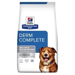 Hill's Prescription Diet Derm Complete Canine ar mājputnu gaļu, 12 kg cena un informācija | Sausā barība suņiem | 220.lv