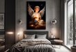 Glezna uz audekla eņģelis 90x140 cm cena un informācija | Gleznas | 220.lv