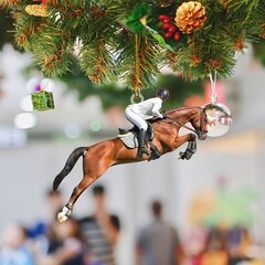 'Jauns akrila plakans zirgu izjādes entuziasts auto salona atpakaļskata spogulis dekoratīvs mazs kulons mājas mugursoma festivāla atslēgu piekariņš dekoratīvs mazs kulons' cena un informācija | Ziemassvētku dekorācijas | 220.lv