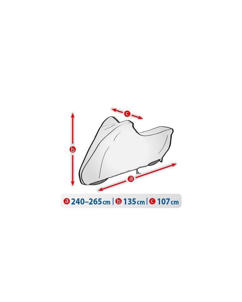 Motocikla pārvalks XL izmērs garums 240-265cm cena un informācija | Moto piederumi | 220.lv