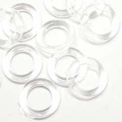 Plastmasas pērles P01500, 16mm, 20 gab. cena un informācija | Rotu veidošana, pērļošana | 220.lv