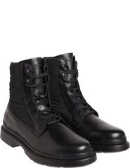 CALVIN KLEIN vīriešu melni zābaki LACE UP BOOT MIX цена и информация | Мужские ботинки | 220.lv