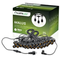 LUMILED GARLAND 230V MALUS 15M 30XE27 KULONS cena un informācija | Āra apgaismojums | 220.lv