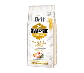 Brit Fresh Chicken with Potato Adult sausā suņu barība, 12 kg cena un informācija | Sausā barība suņiem | 220.lv