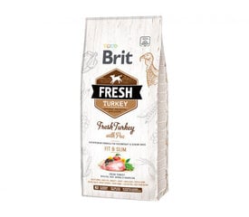 Brit Fresh Turkey with Pea Light Fit&Slim сухой корм для пожилых собак с избыточным весом, 2,5 кг цена и информация | Сухой корм для собак | 220.lv