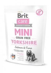 Brit Care Mini Yorkshire гипоаллергенный, беззерновой сухой корм для йоркширских терьеров, 0,4 кг цена и информация | Сухой корм для собак | 220.lv