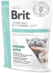 Brit GF Veterinary Diets Cat Struvite сухой корм для кошек с заболеваниями мочевыводящих путей, 0,4 кг цена и информация | Сухой корм для кошек | 220.lv