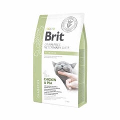 Brit GF Veterinary Diets Cat Diabetes сухой корм для кошек, больных диабетом, 2 кг цена и информация | Сухой корм для кошек | 220.lv