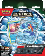 Kārtis Pokémon TCG Deluxe Battle Deck Quaquaval ex​​​​​​​ cena un informācija | Galda spēles | 220.lv