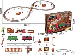 Bērnu dzelzceļa komplekts Mist Spraying Train cena un informācija | Rotaļlietas zēniem | 220.lv