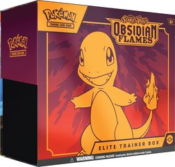 Spēļu kāršu komplekts Pokemon TCG Scarlet & Violet 3 Obsidian Flames Elite Trainer Box цена и информация | Развивающие игрушки | 220.lv