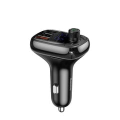 Bluetooth transmitter | car charger Baseus S-13 (Overseas Edition) - black цена и информация | Зарядные устройства для телефонов | 220.lv