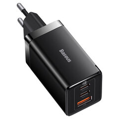 Baseus GaN5 Pro wall charger 2xUSB-C + USB, 65 Вт (black) цена и информация | Зарядные устройства для телефонов | 220.lv