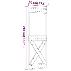 Bīdāmās durvis 70x210 cm cena un informācija | Iekšdurvis | 220.lv