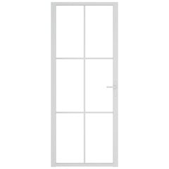 Iekšdurvis, baltas, 83x201,5cm, esg stikls un alumīnijs цена и информация | Межкомнатные двери | 220.lv