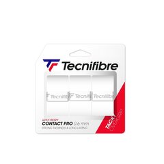 Обмотки для теннисной ракетки Tecnifibre Contact Pro 3 шт. белые цена и информация | Товары для большого тенниса | 220.lv