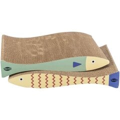 Nagu asināmais - Trixie Scratching cardboards fish, catnip, 40 × 30 × 11 cm, 2 gab cena un informācija | Kaķu mājas, nagu asināmie | 220.lv