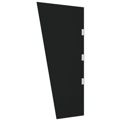 sānu panelis durvju nojumei, melns, 50x100 cm, rūdīts stikls цена и информация | Зонты, маркизы, стойки | 220.lv