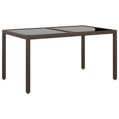 Dārza galds , 150x90x75 cm, brūns цена и информация | Столы для сада | 220.lv