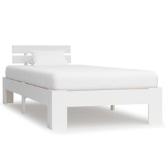 gultas rāmis, balts, priedes masīvkoks, 100x200 cm цена и информация | Кровати | 220.lv