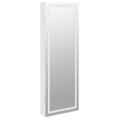 Rotaslietu skapītis ar spoguli un LED , balts cena un informācija | Spoguļi | 220.lv