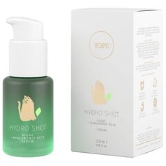 Serums ar aļģēm un hialuronskābi Yope Hydro Shot, 30 ml cena un informācija | Serumi sejai, eļļas | 220.lv