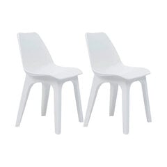 ēdamistabas krēsls IPAE Progarden Balts (45 x 49,5 x 81 cm) cena un informācija | Virtuves un ēdamistabas krēsli | 220.lv