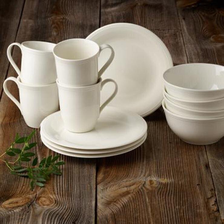 Villeroy &amp; Boch Brokastu komplekts no 12 priekšmetiem Like Color Loop, natural cena un informācija | Glāzes, krūzes, karafes | 220.lv