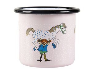 Muurla Пеппи Длинный чулок эмалированная кружка1,5 дл Pippi And The Horse цена и информация | Стаканы, фужеры, кувшины | 220.lv