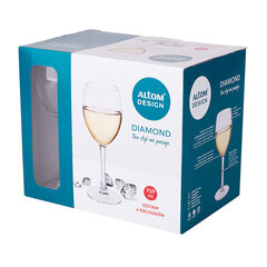 Diamond baltvīna glāzes, 250 ml, 6 gab. cena un informācija | Glāzes, krūzes, karafes | 220.lv