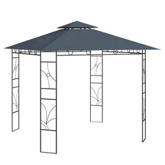 dārza nojume, 3x3x2,7 m, antracītpelēka, 160 g/m² cena un informācija | Dārza nojumes un lapenes | 220.lv